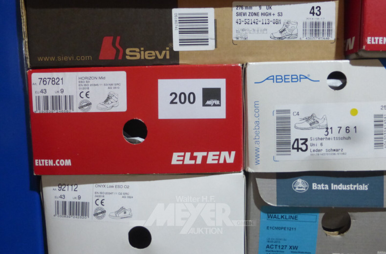 Posten Arbeitsschuhe (ca. 16 Kartons)