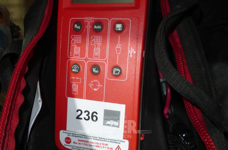 Isolations-Testgerät mit Nylontasche und Zubehör