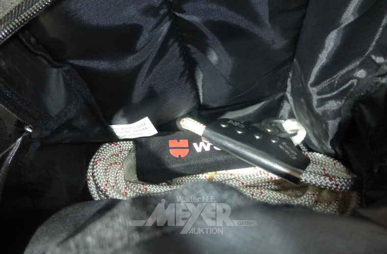 Fallschutzgeschirr im Rucksack, neuwertig