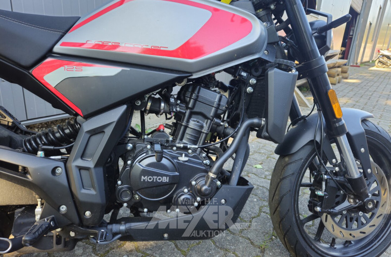 Motorrad Motobi DL125 Cafe Racer, silver