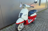 Motorroller PEUGEOT Django Classic 125 ABS, weiß rot