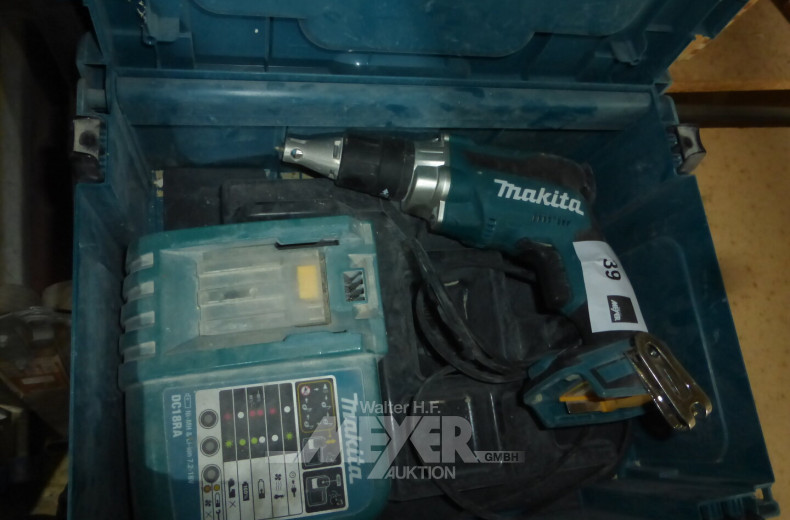 Akku-Trockenbauschrauber, nur mit Ladegerät, ohne Akku