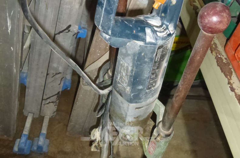 Bohrständer mit 1 Elektro- Bohrmaschine