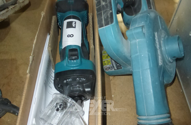 Akku-Gebläse sowie 1 Akku-Rotationsschneider