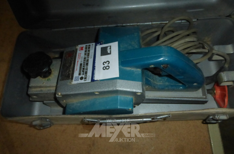 Handhobel und 1 Bohrmaschine BOSCH