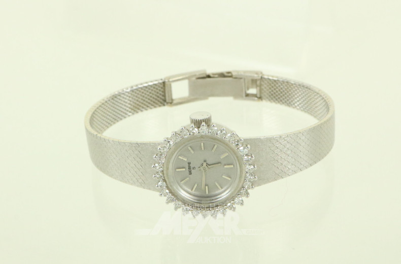 Damenarmbanduhr mit Brillantlynette