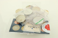 Konvolut BRD mit 10 DM Gedenkprägungen und Euro-Kursmünzensätze