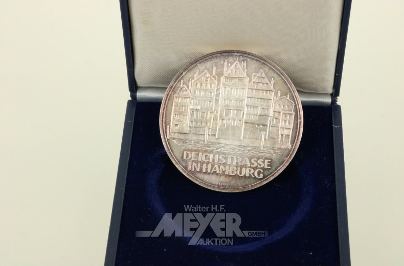 10 Gedenkprägungen, teilw. Silber