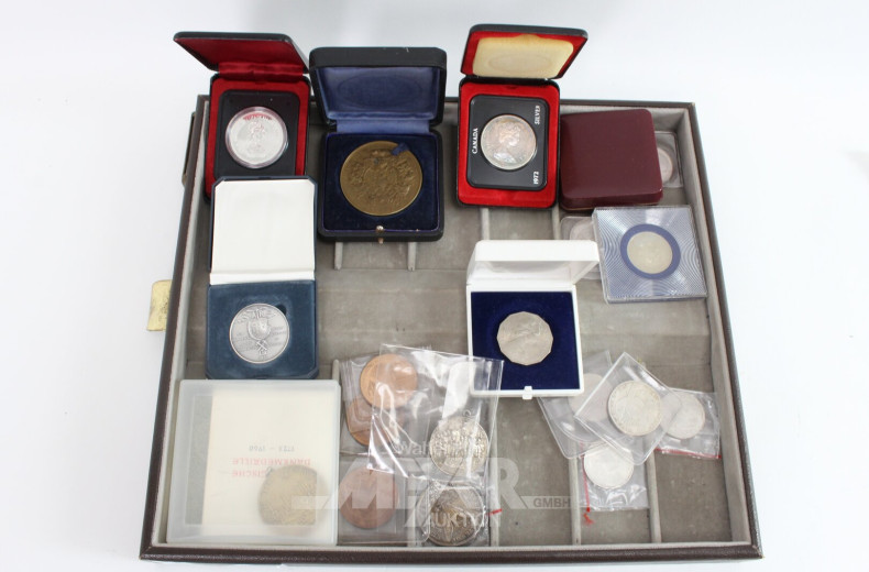 Konvolut Münzen- und Medaillen-Gedenkprägungen