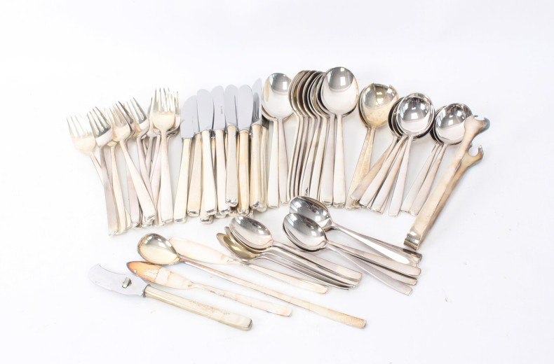 Posten Silberbesteck für ca. 12 Personen, überwiegend Wilkens