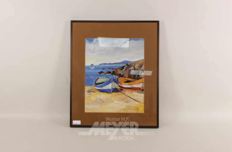 3 Drucke mit Landschaftsszenen