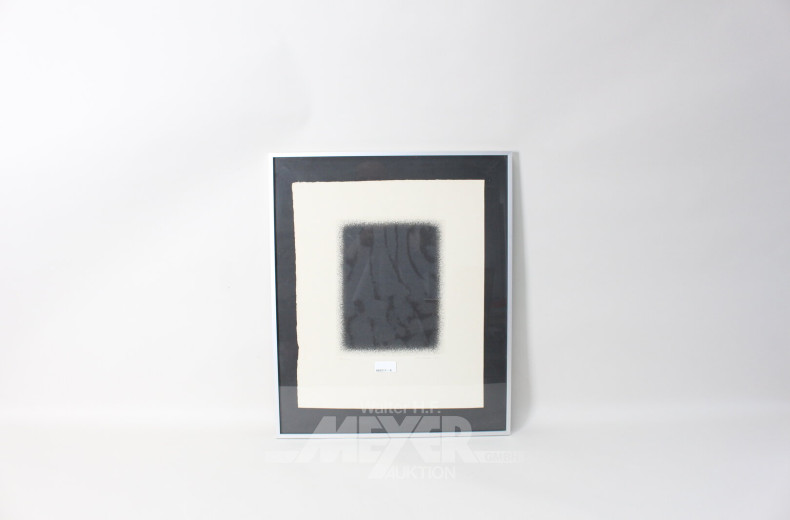 Farblithographie 'Komposition in Schwarz I'