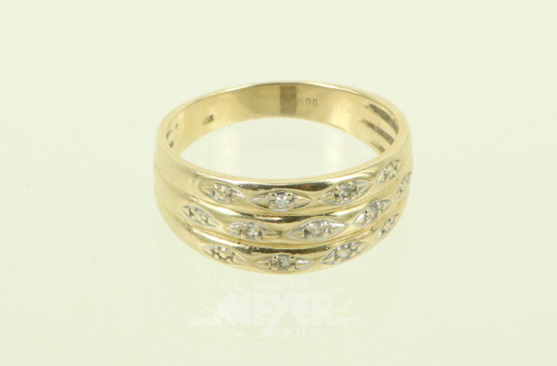 Bandring mit 7 kl. Brillanten