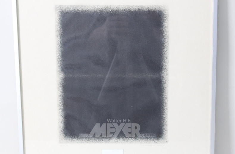 Farblithographie 'Komposition in Schwarz II'