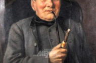 Gemälde "Portrait eines Pfeifenrauchers"