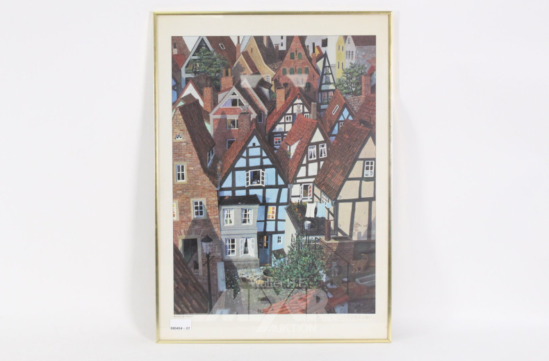 Druck "Bremen, der Schnoor"