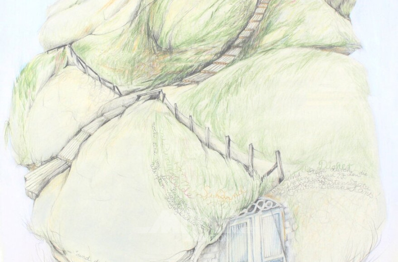 Kolorierte Zeichnung "Morsum"