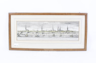 Kolorierter Stich "Hamburg"