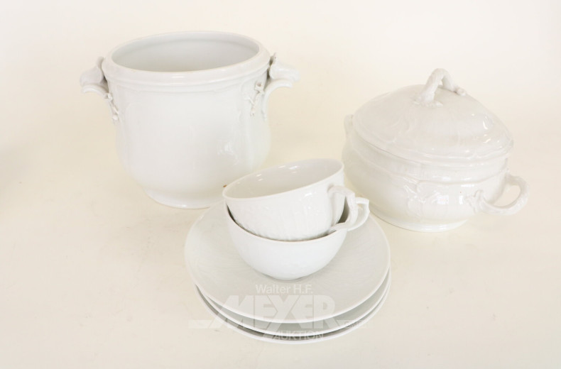 10 Service- und Porzellanteile aus dem 19. und 20. Jh.