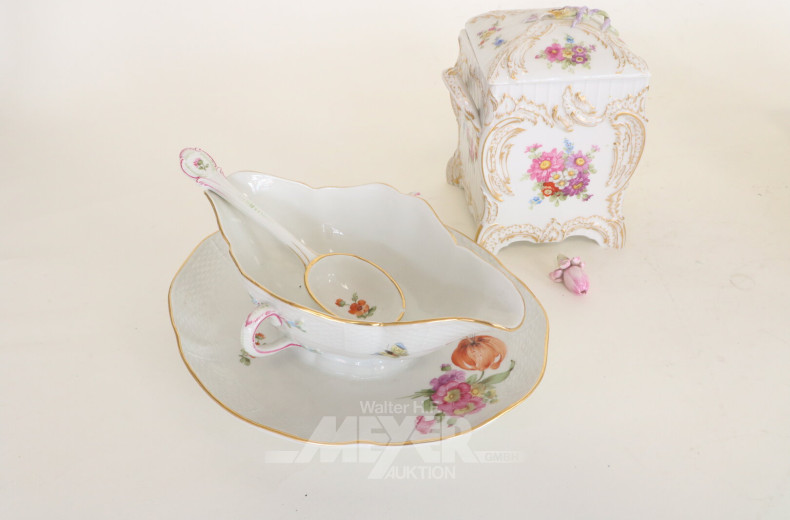 10 Service- und Porzellanteile aus dem 19. und 20. Jh.