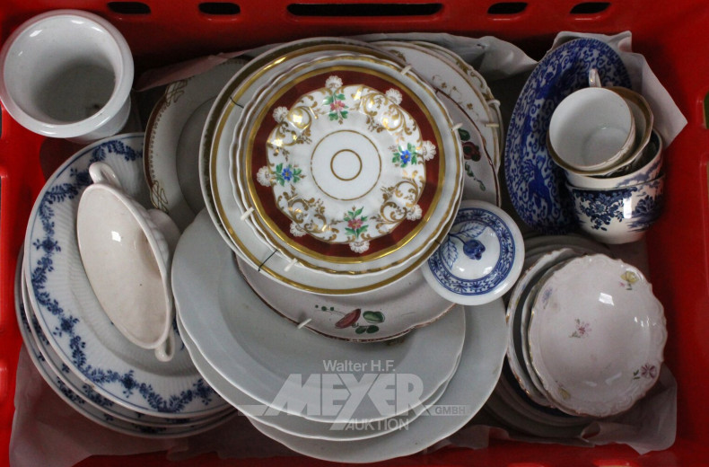 Gr. Posten Wandteller und Geschirrteile etc.