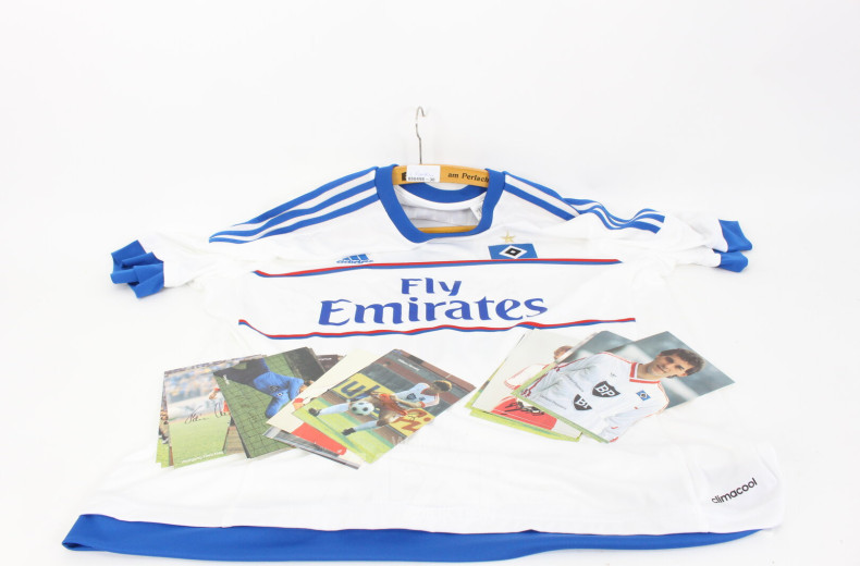 Fußballtrikot HSV Saison 15/16 und Autogrammkarten