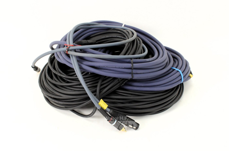 6 versch. Lautsprecher- und Audio-Kabel