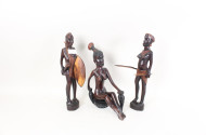 3 afrikanische Schnitzfiguren