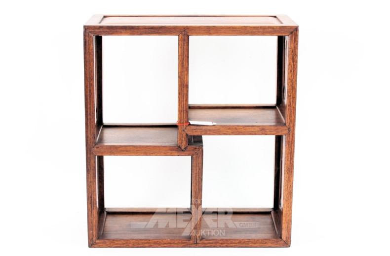 chin. Modell-Schränkchen, Mahagoni