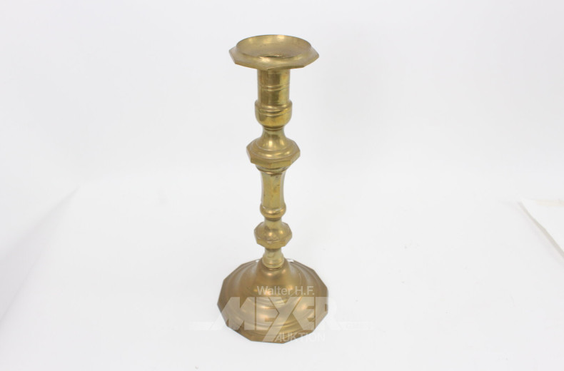 Tischleuchter, 1-flammig, Messing