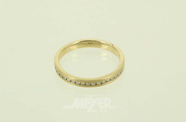 Beyerle Bandring mit Brillanten von ges. ca. 0.13ct