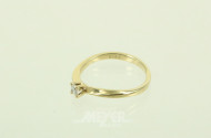 Beyerle Solitärring mit Brillant von ca. 0.15ct