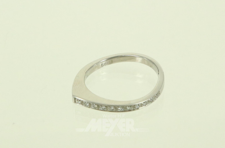 Beyerle Damenring mit Brillanten von ges. ca. 0.11ct