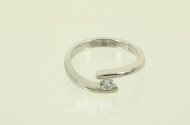 Beyerle Damenring mit Brillant von ca. 0.20ct
