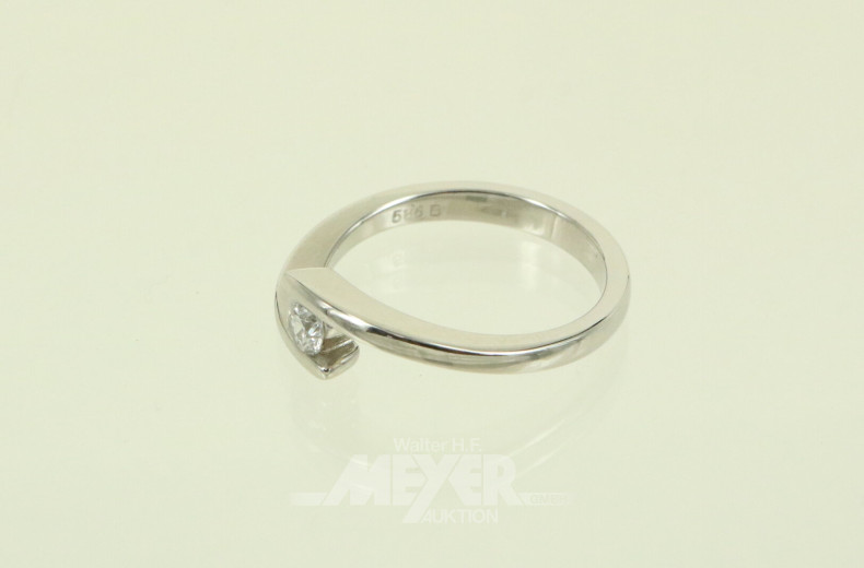 Beyerle Damenring mit Brillant von ca. 0.20ct