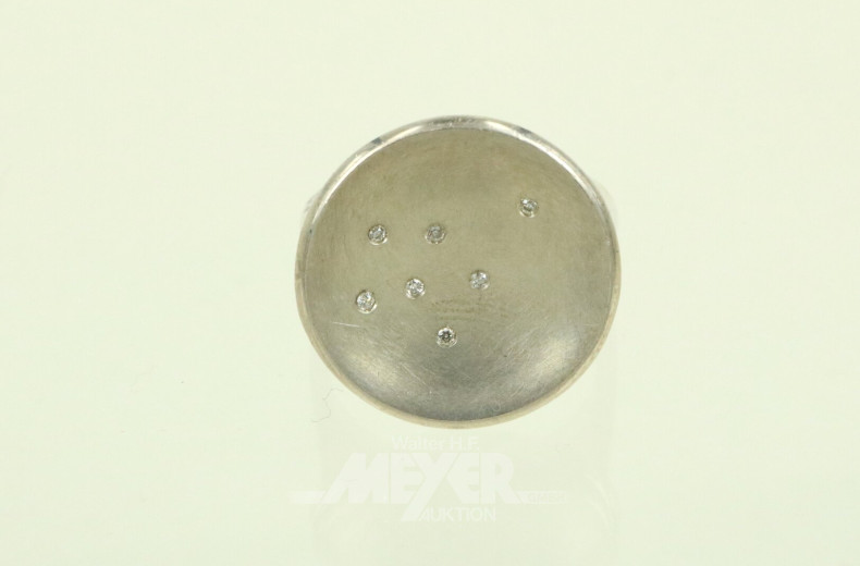 Bastian Ring in 925er Silber mit kl. Brillanten