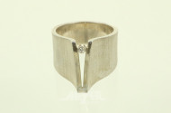 Bastian Ring in 925er Silber mit kl. Brillant