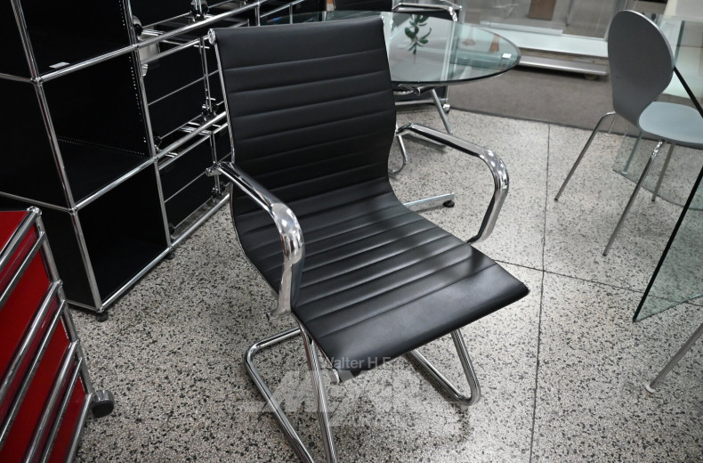 Glas-Besucher-Tisch, rund