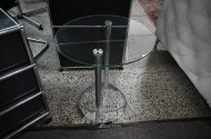 Glas-Besucher-Tisch, rund