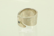 Bastian Ring in 925er Silber mit kl. Farbstein