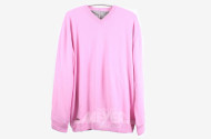 Kashmir-Pullover, V-Ausschnitt, Rosa, Größe S