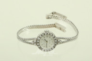 Damenarmbanduhr, besetzt mit 26 Diamanten