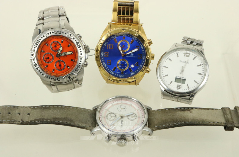 4 Herrenarmbanduhren