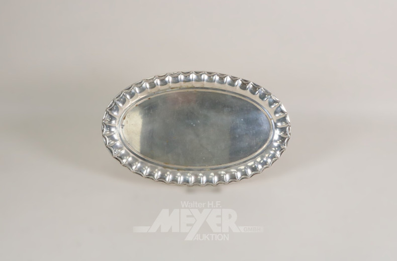 Ovales Silbertablett, Österreich, 1867-1872