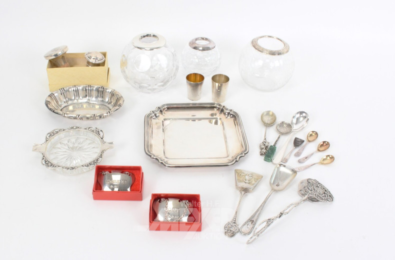 Kl. Konvolut Silberteile