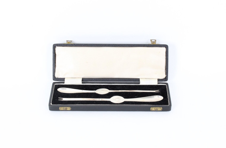 Satz Hummergabeln, 2-tlg., Sheffield, um 20. Jh.