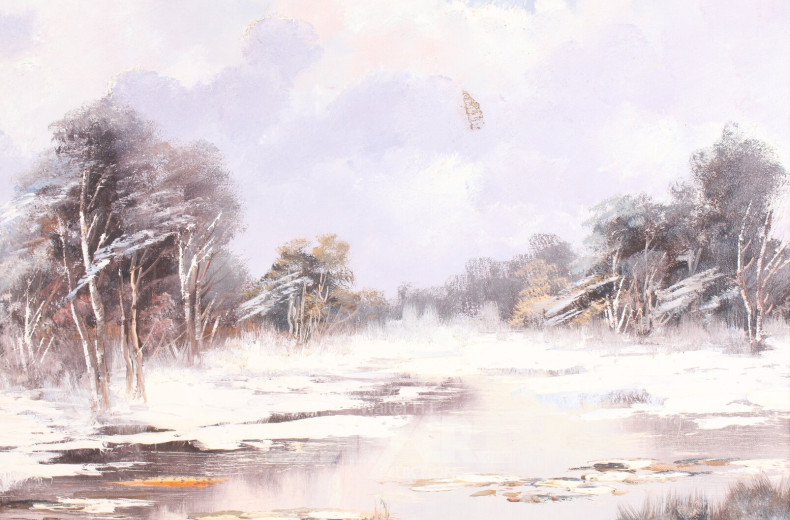 Gemälde "Winterlandschaft"