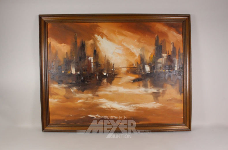 Gemälde "Abstrakte Großstadt"