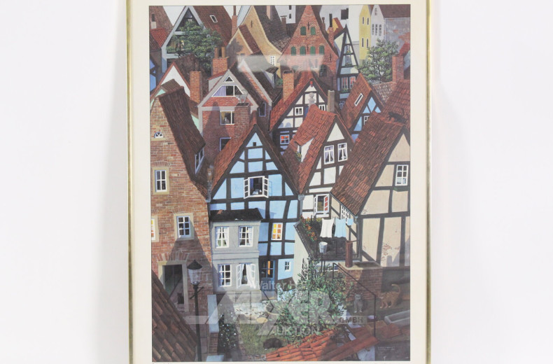 Druck "Bremen, der Schnoor"