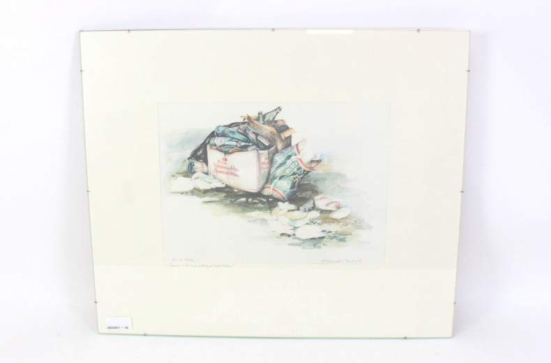 Kolorierte Zeichnung "Feine Weihnachtsspezialitäten"